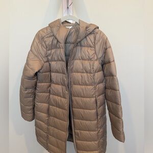 Athleta Women's Light Brown Puffer Jacket